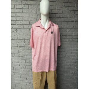 Peter Miller Men's XL Summer Comfort Short Sleeve Pink Golf Polo Shirt